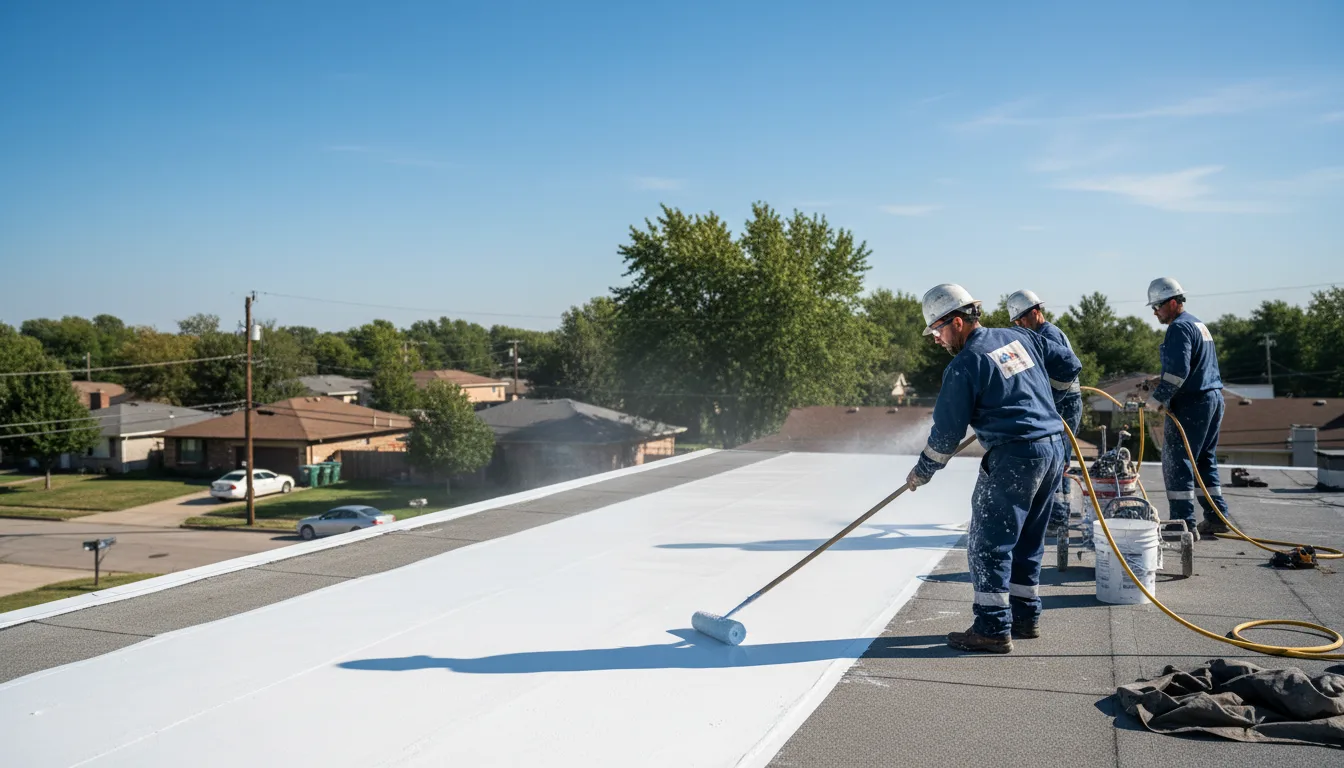 Commercial roof coating in Spencerville, OH near me
